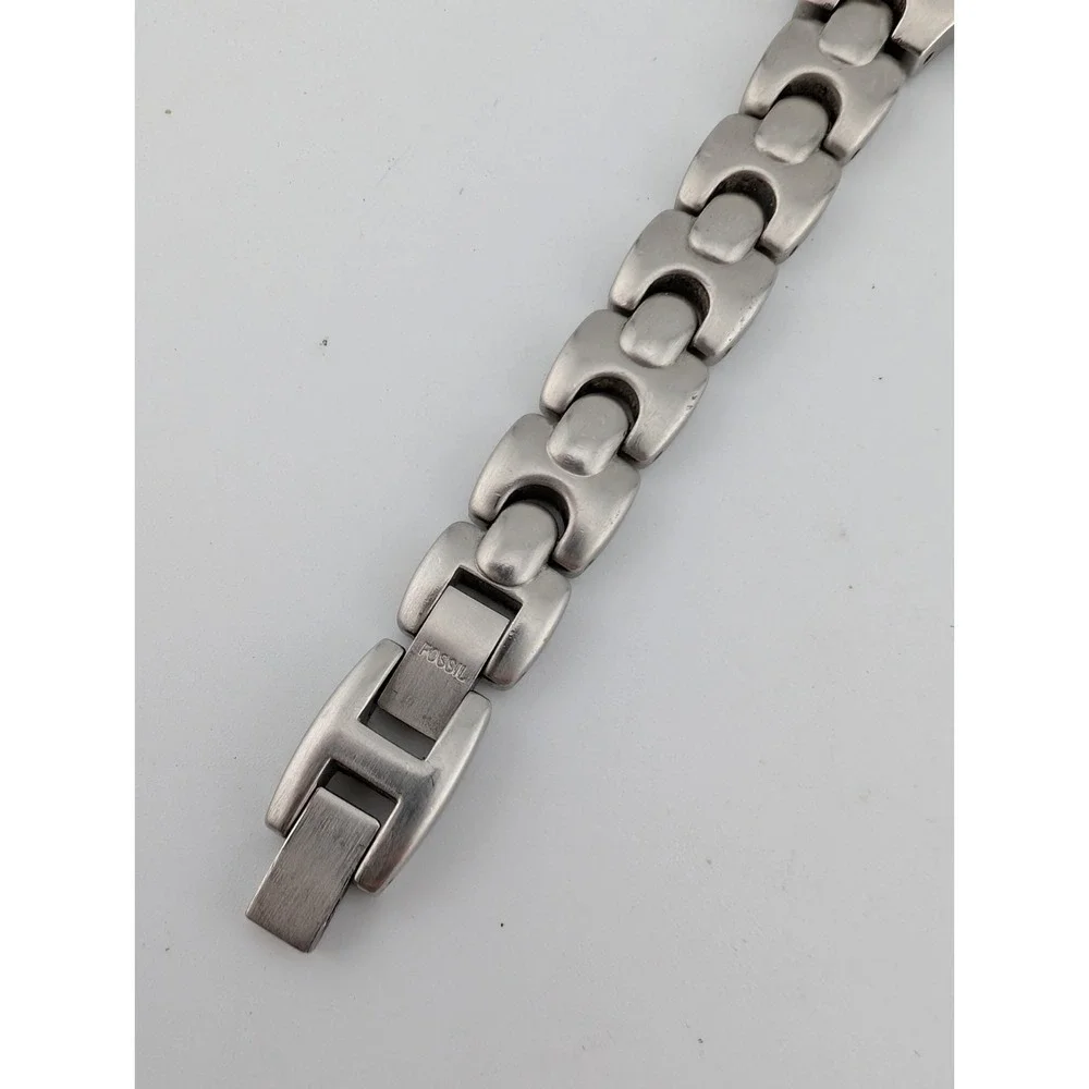 FOSSIL F2 Watch Women 22mm Case Blue Dial Silver 6.5